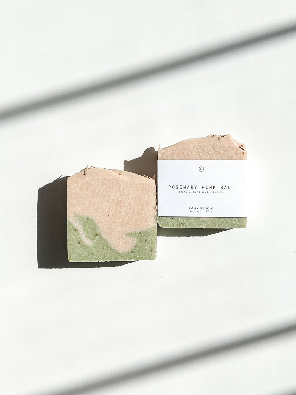 Rosemary Pink Salt Body + Face Bar - Pretty by Her - handmade locally in Cambridge, Ontario