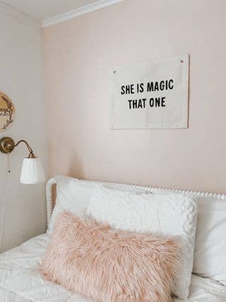 She is Magic Canvas Banner: Natural - Pretty by Her - handmade locally in Cambridge, Ontario