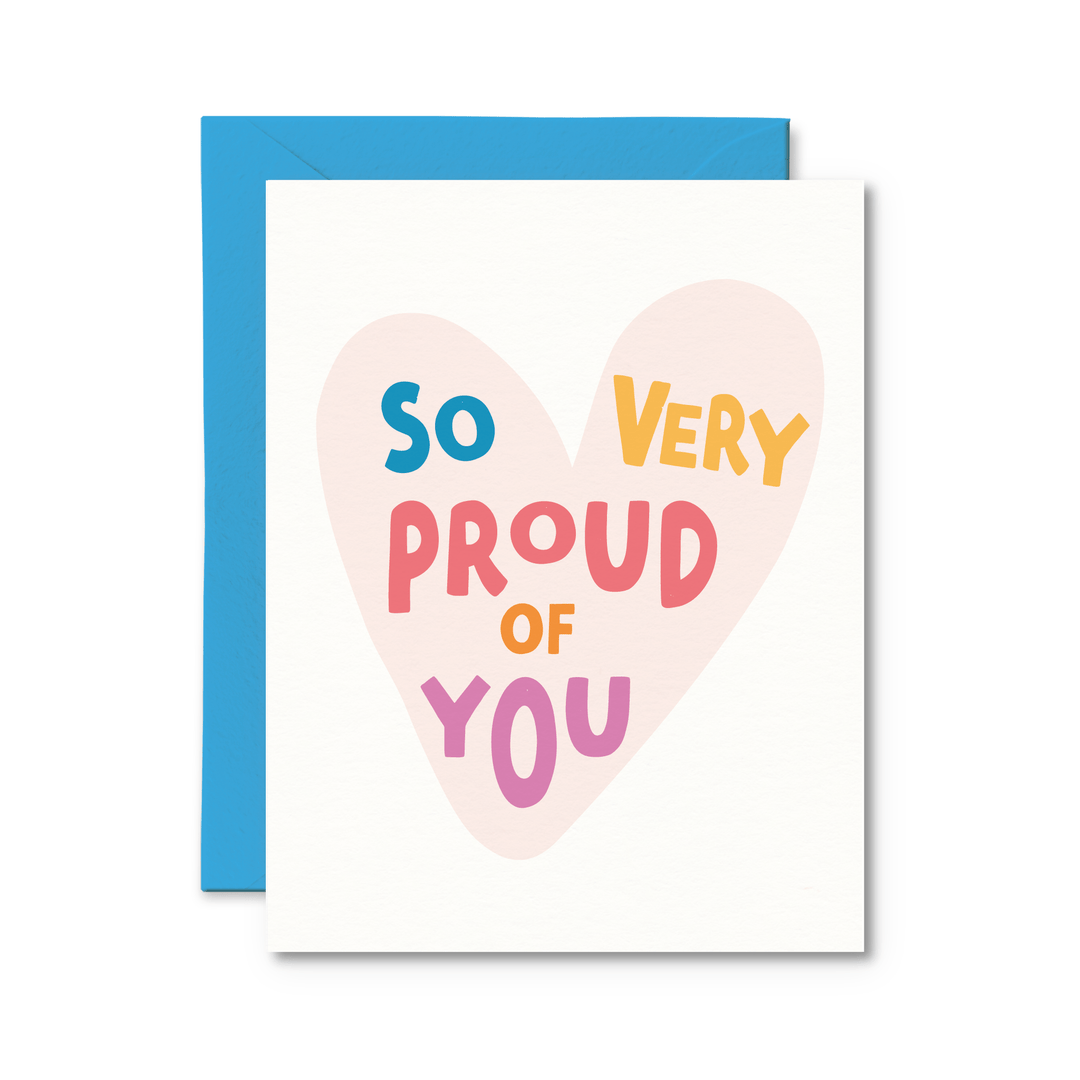 So Very Proud Of You Card - Pretty by Her - handmade locally in Cambridge, Ontario