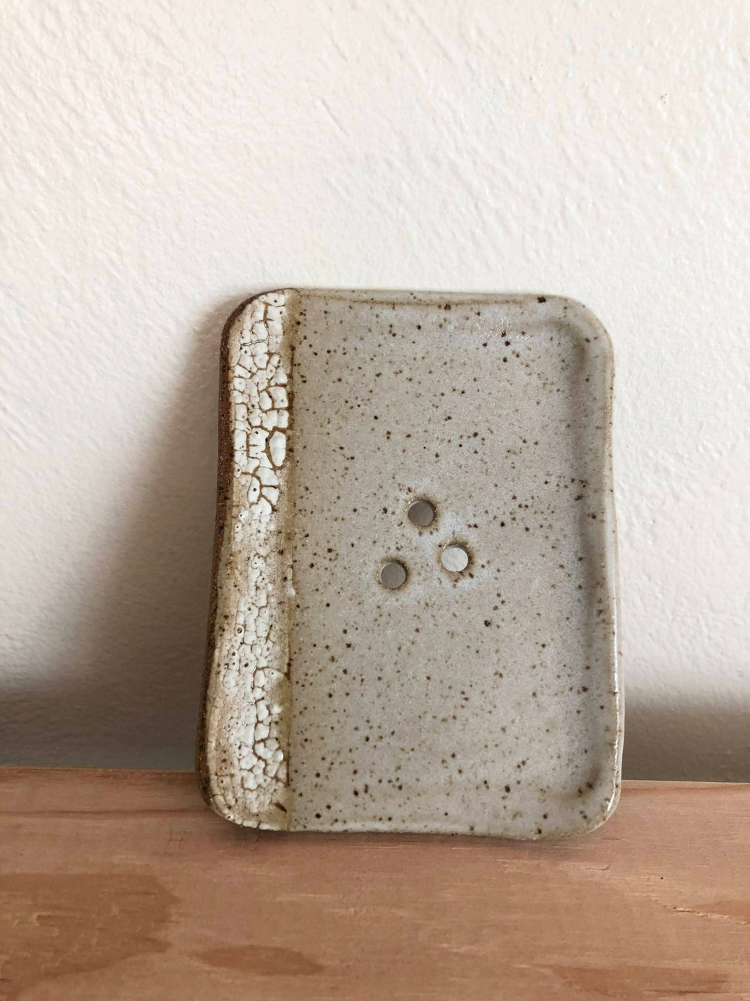 Soap Dish 〰️ Handmade Pottery 〰️ Ceramic 〰️ Crackle - Pretty by Her - handmade locally in Cambridge, Ontario