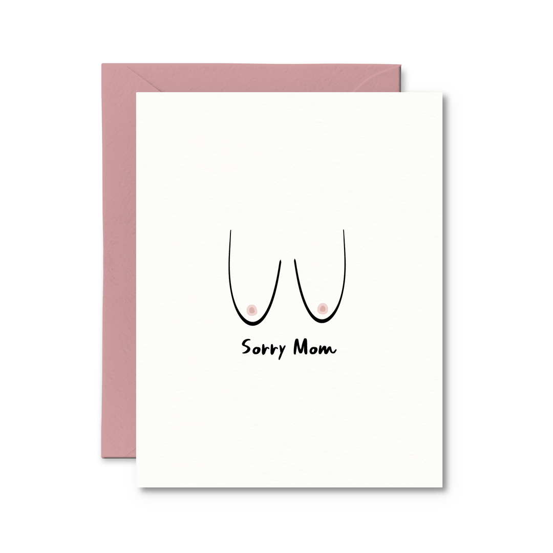 Sorry Mom Card - Pretty by Her - handmade locally in Cambridge, Ontario