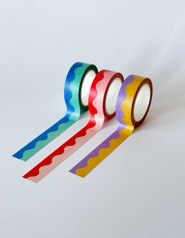 Squiggle Washi Tape - Pretty by Her - handmade locally in Cambridge, Ontario