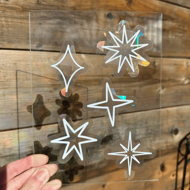 Stardust Suncatcher Sticker Set - Pretty by Her - handmade locally in Cambridge, Ontario