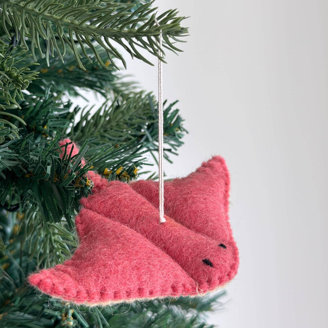 Sting Ray Felt Ornament - Pretty by Her - handmade locally in Cambridge, Ontario