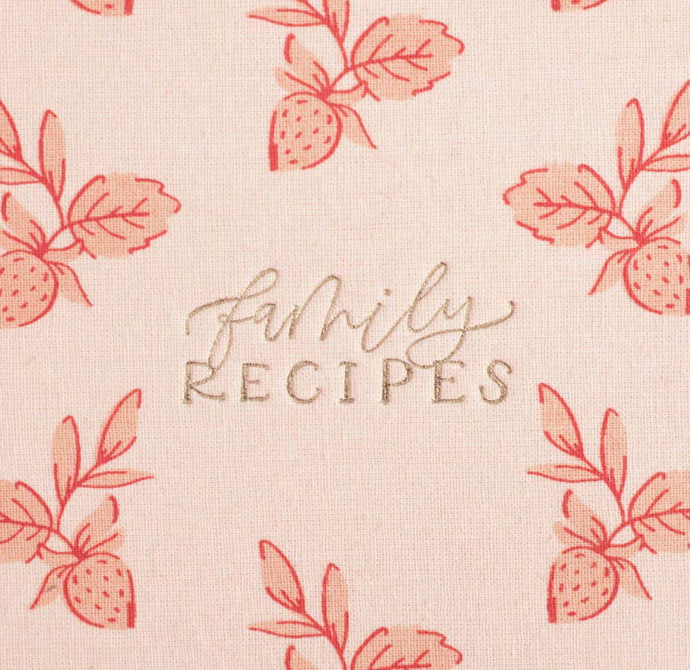 Strawberry Heirloom Recipe Book - Pretty by Her - handmade locally in Cambridge, Ontario