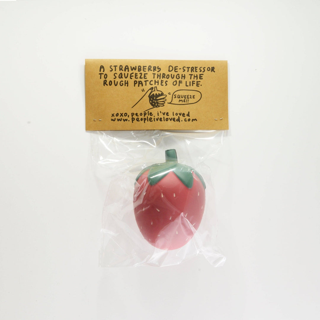 Strawberry Stress Ball - Pretty by Her - handmade locally in Cambridge, Ontario