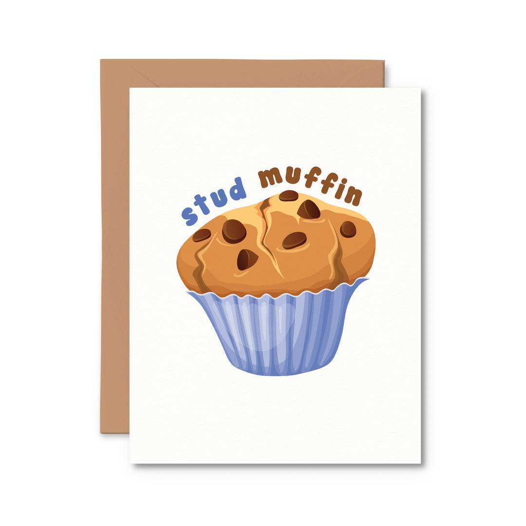 Stud Muffin Card - Pretty by Her - handmade locally in Cambridge, Ontario