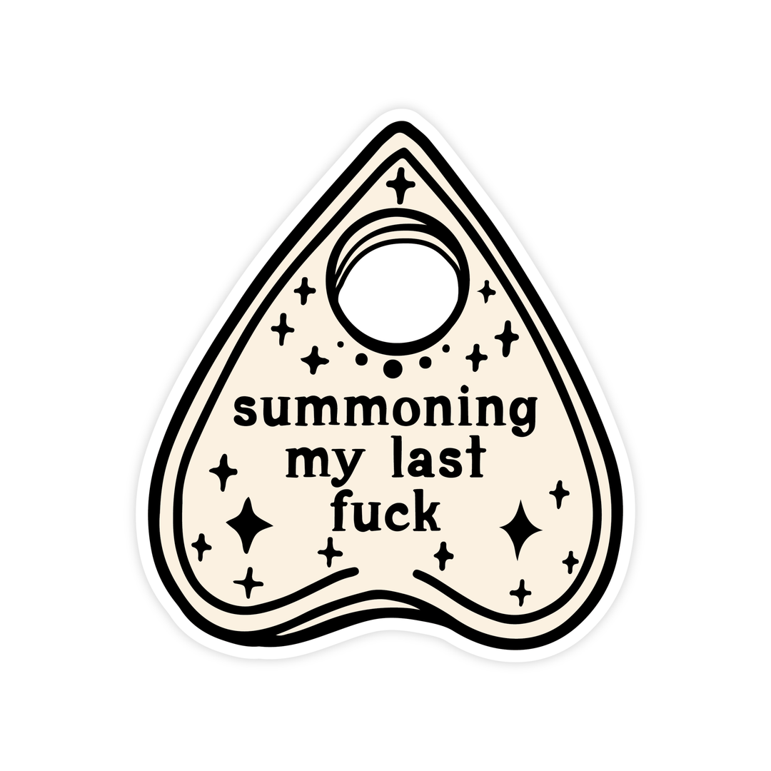 Summoning My Last Fuck Magnet - Pretty by Her - handmade locally in Cambridge, Ontario