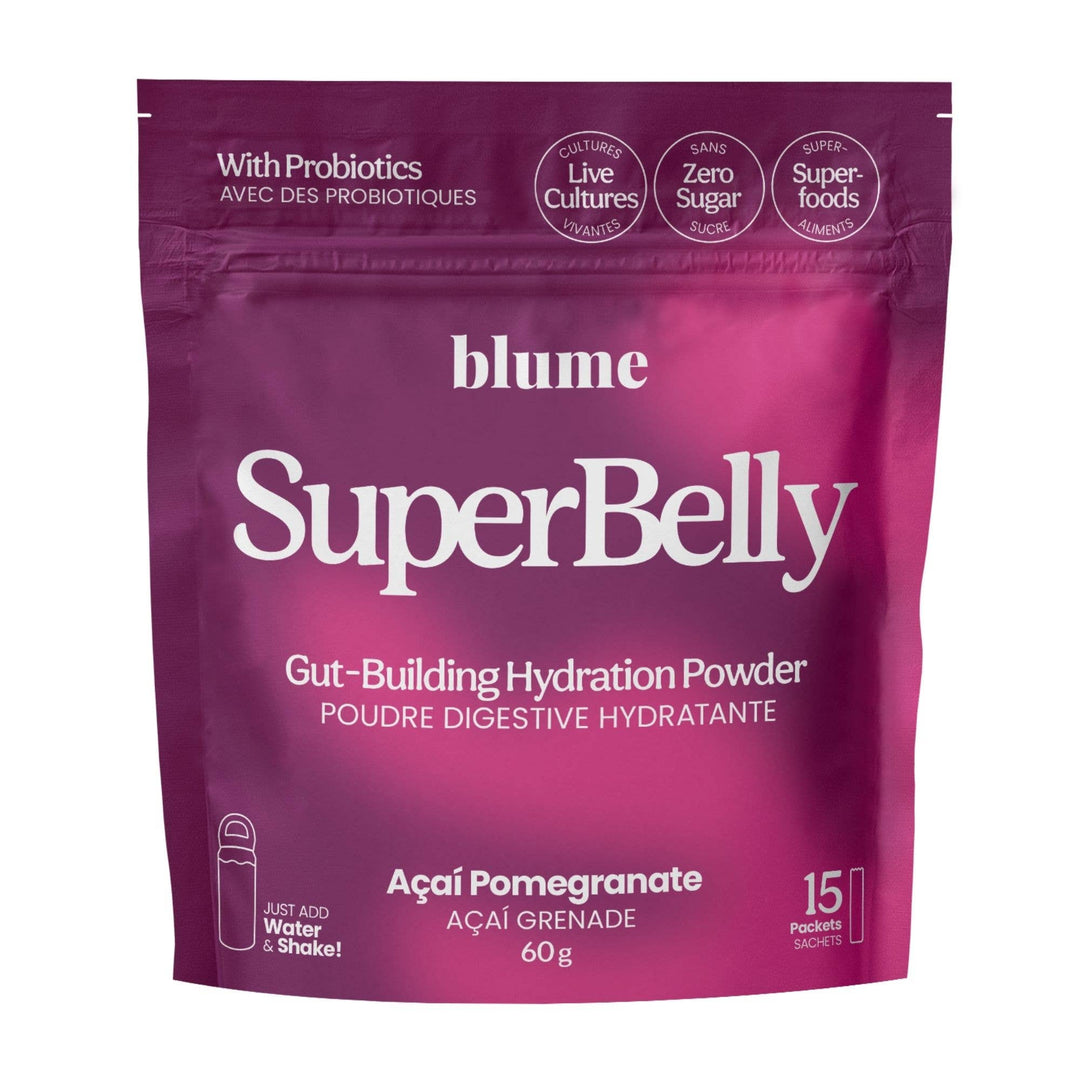 SuperBelly Hydration & Gut Mix, Açai Pomegranate - Pretty by Her - handmade locally in Cambridge, Ontario