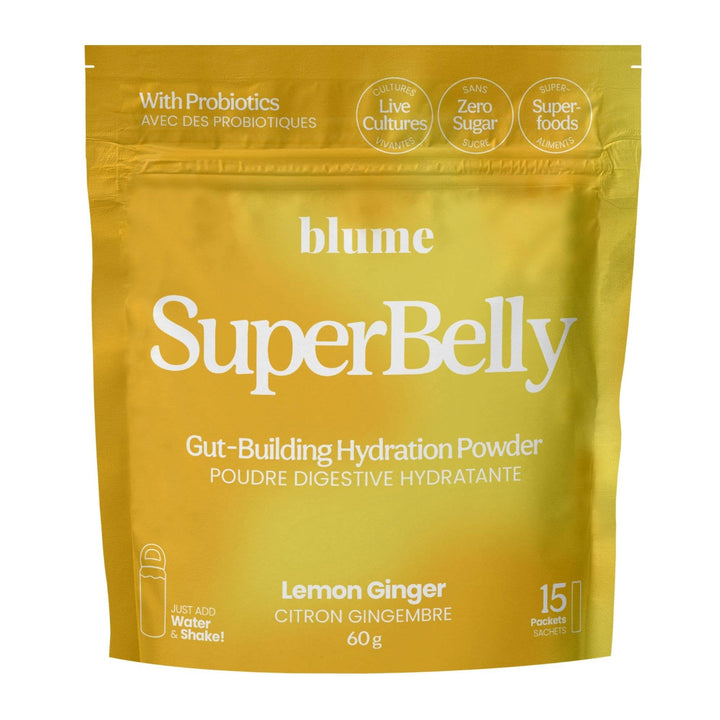 SuperBelly Hydration & Gut Mix, Lemon Ginger - Pretty by Her - handmade locally in Cambridge, Ontario