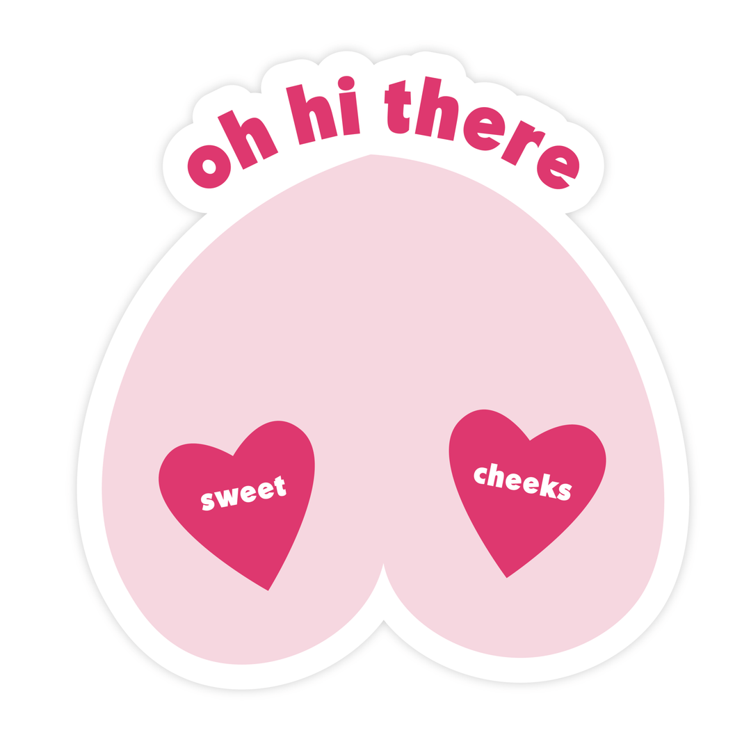 Sweet Cheeks Magnet - Pretty by Her - handmade locally in Cambridge, Ontario