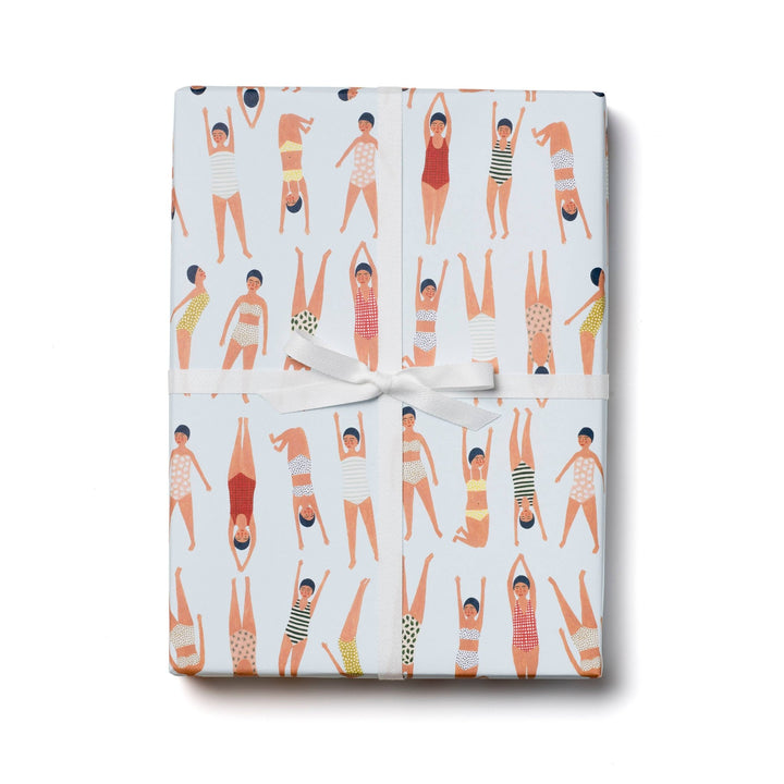 Swimmers wrapping paper: Flat sheets - Pretty by Her - handmade locally in Cambridge, Ontario