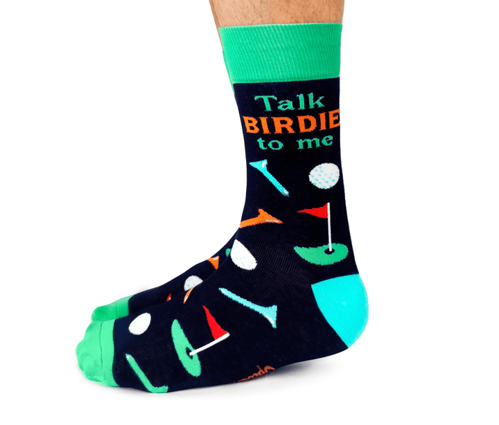 Talk Birdie To Me Socks - M/L (Men) - Pretty by Her - handmade locally in Cambridge, Ontario