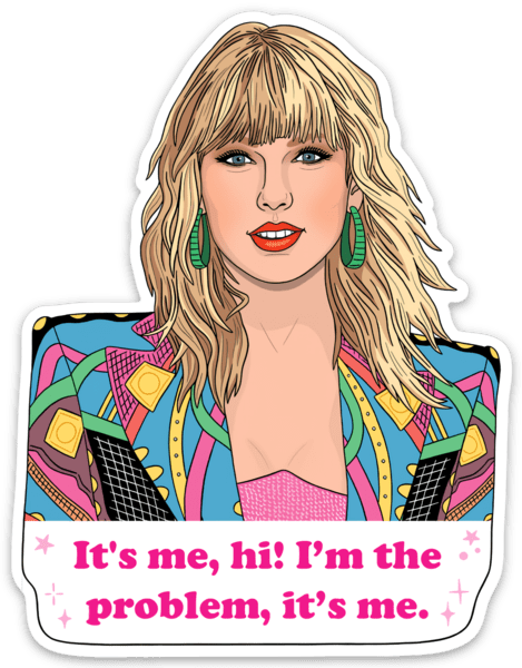 Taylor It's Me, Hi! Die Cut Magnet - Pretty by Her - handmade locally in Cambridge, Ontario