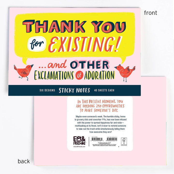 Thank You Sticky Note Packet - Pretty by Her - handmade locally in Cambridge, Ontario