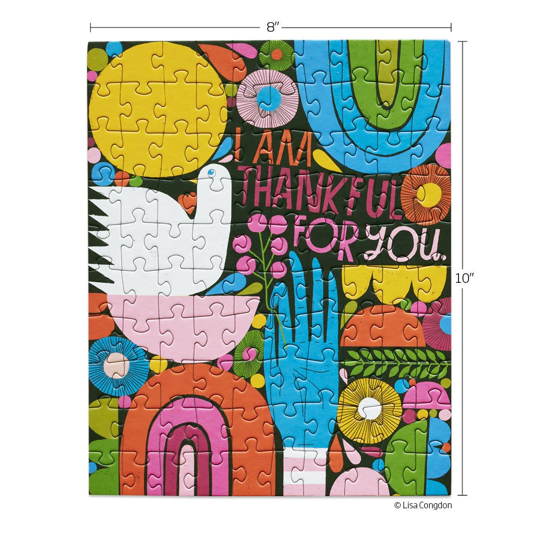 Thankful For You | 100 Piece Puzzle Snax - Pretty by Her - handmade locally in Cambridge, Ontario