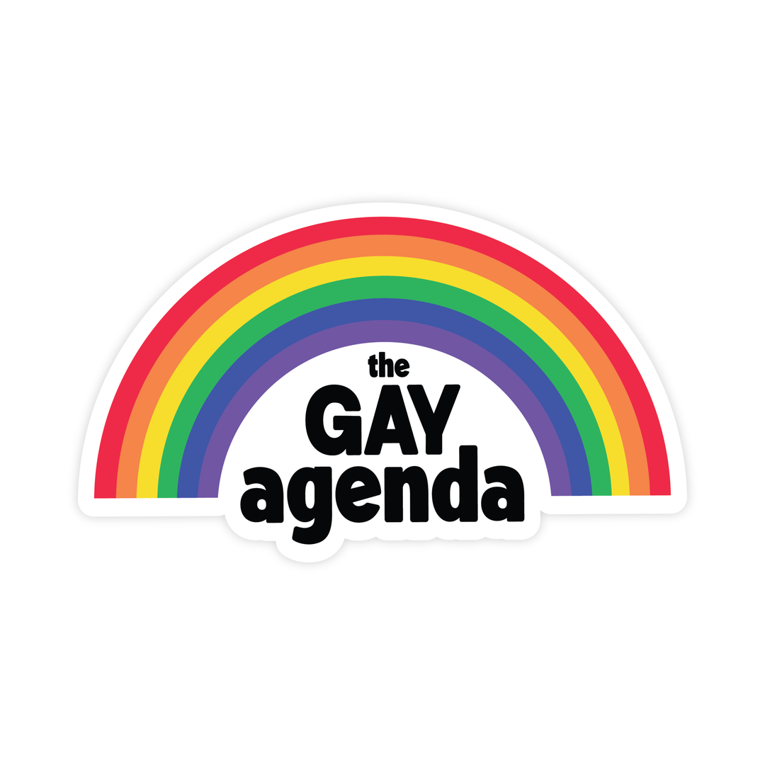 The Gay Agenda Magnet - Pretty by Her - handmade locally in Cambridge, Ontario