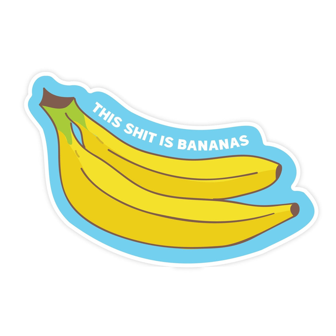 This Shit is Bananas Magnet - Pretty by Her - handmade locally in Cambridge, Ontario