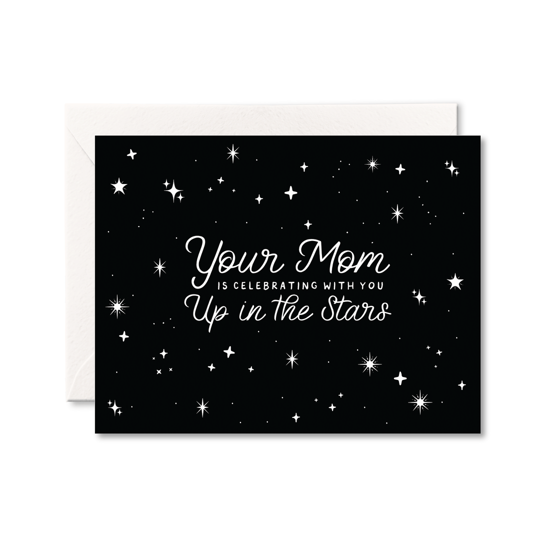 Up In The Stars Mom Card - Pretty by Her - handmade locally in Cambridge, Ontario