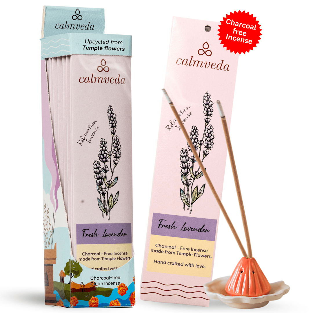 Upcycled Temple Flowers Charcoal Free Incense - Pretty by Her - handmade locally in Cambridge, Ontario