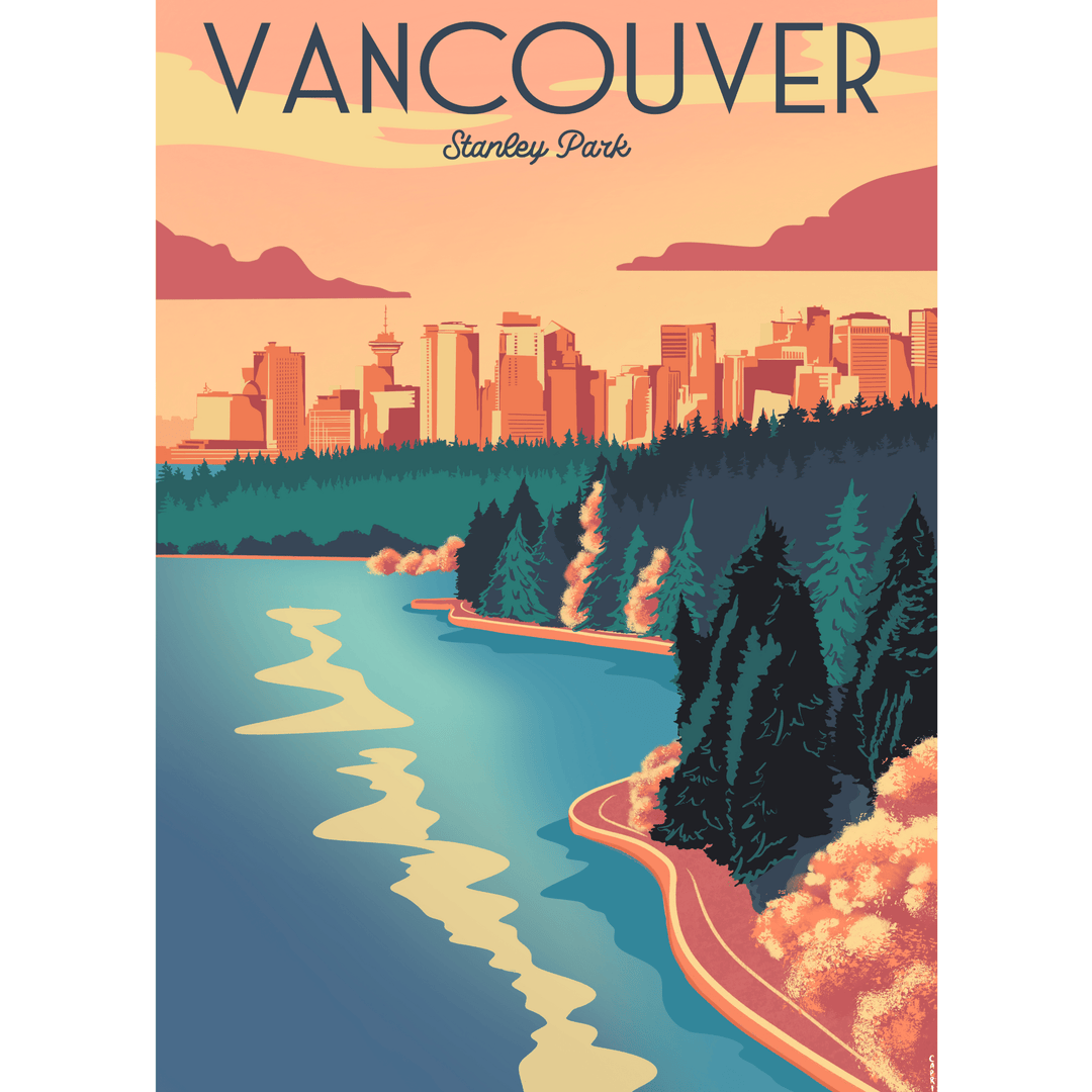 Vancouver Sunset 1000 - Piece Puzzle | Designed in BC Canada - Pretty by Her - handmade locally in Cambridge, Ontario