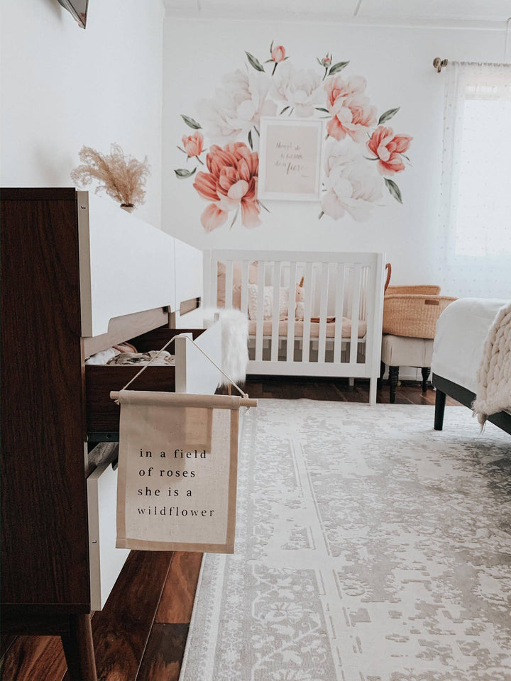 Wildflower Hang Sign - Canvas Material - Pretty by Her - handmade locally in Cambridge, Ontario