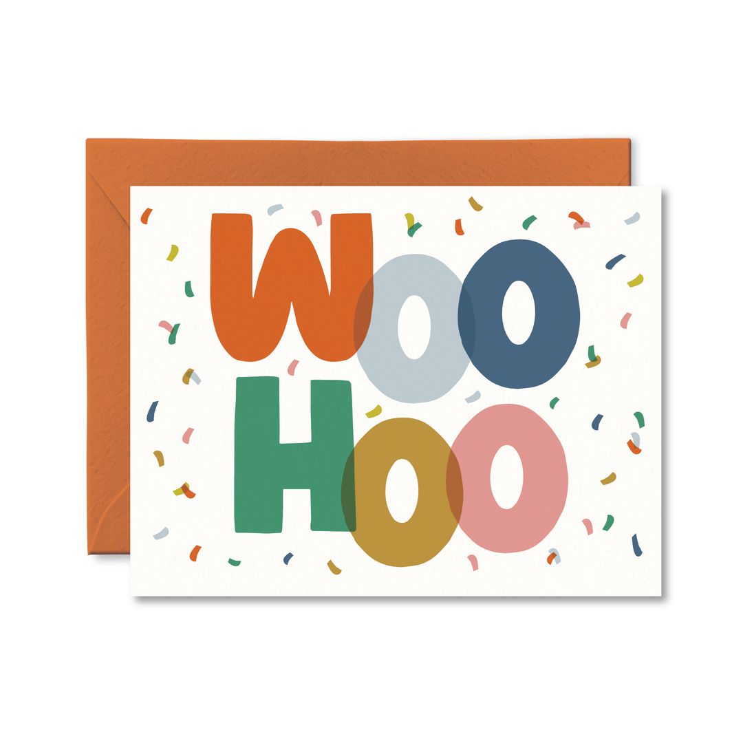 Woo Hoo Card - Pretty by Her - handmade locally in Cambridge, Ontario