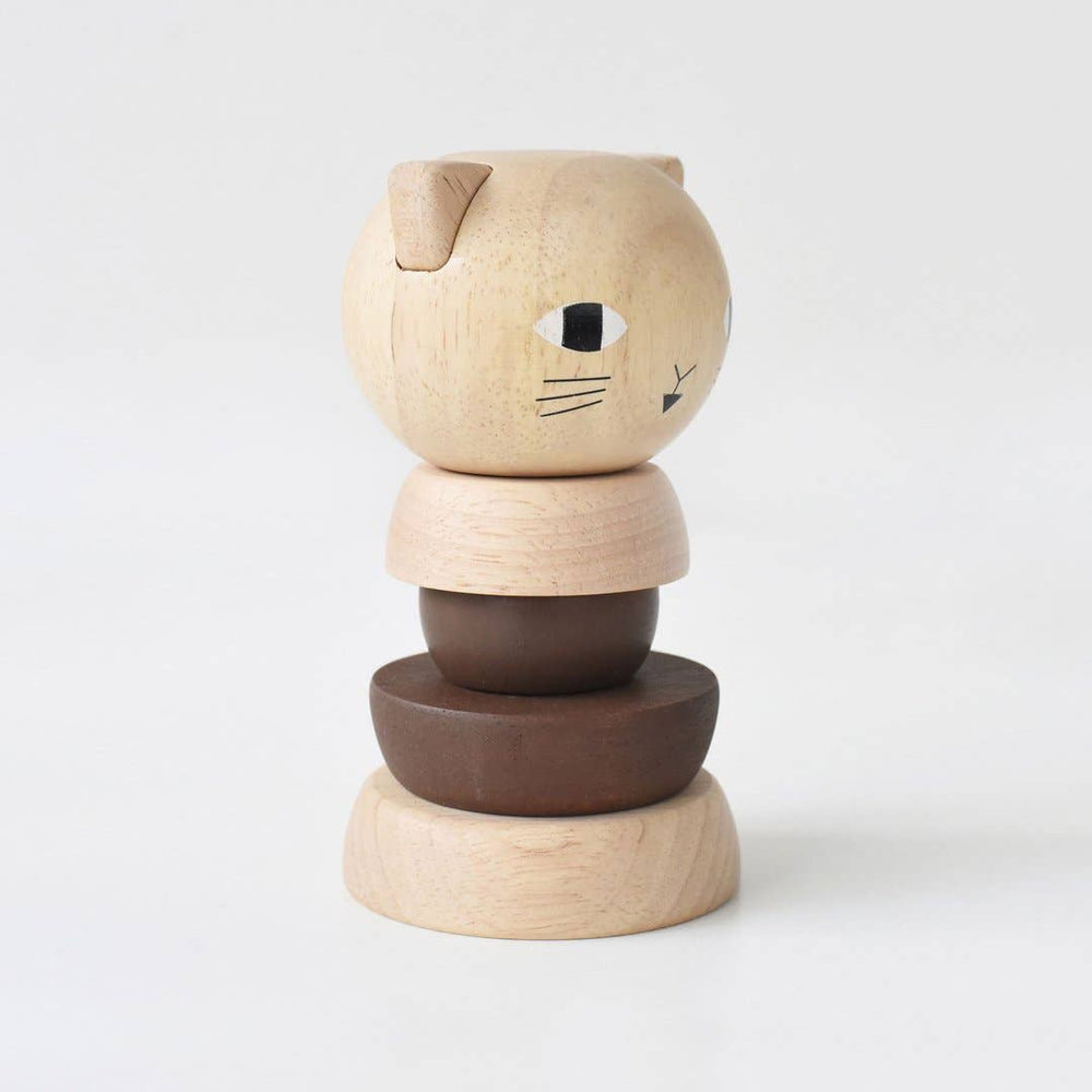 WOOD STACKER - CAT - Pretty by Her - handmade locally in Cambridge, Ontario