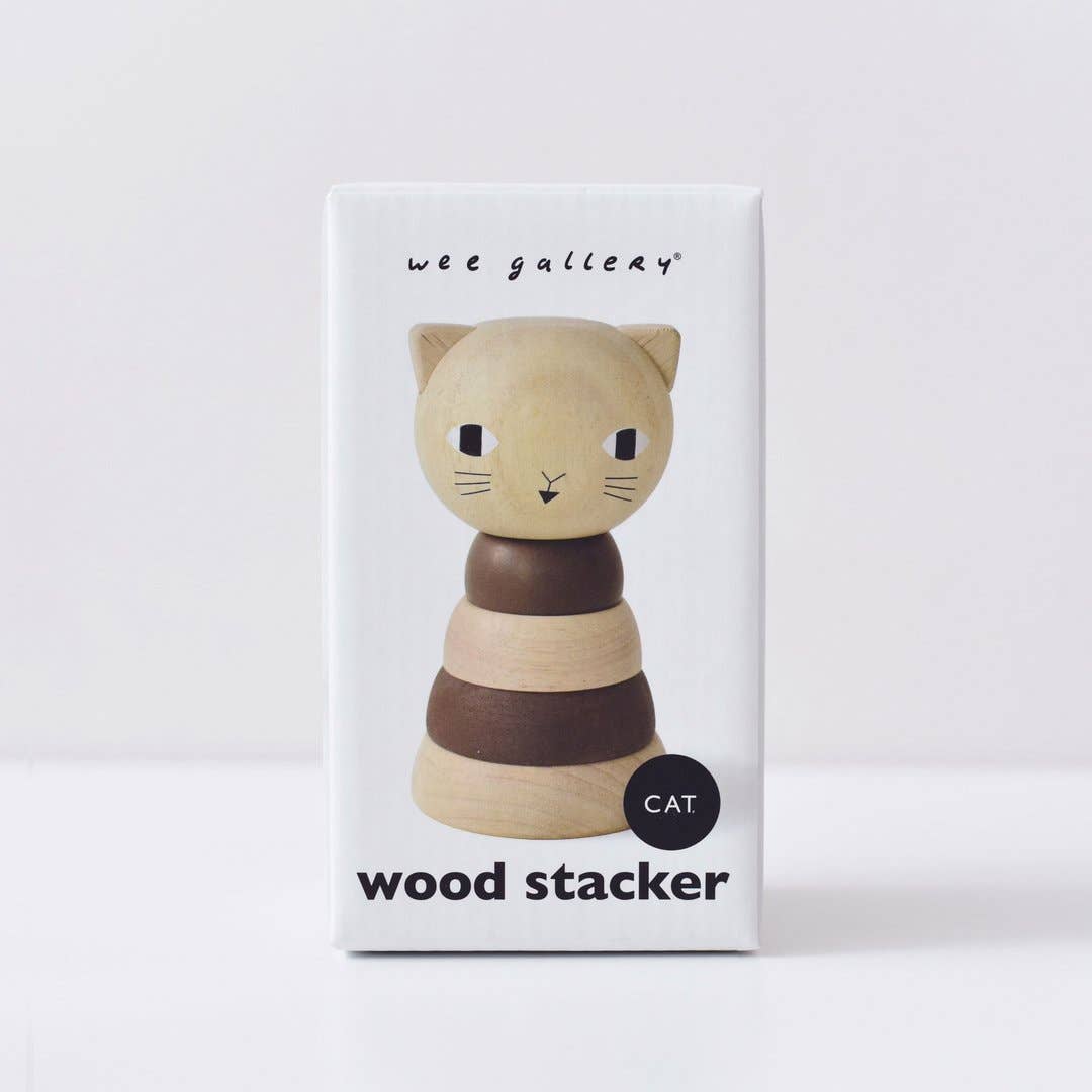 WOOD STACKER - CAT - Pretty by Her - handmade locally in Cambridge, Ontario