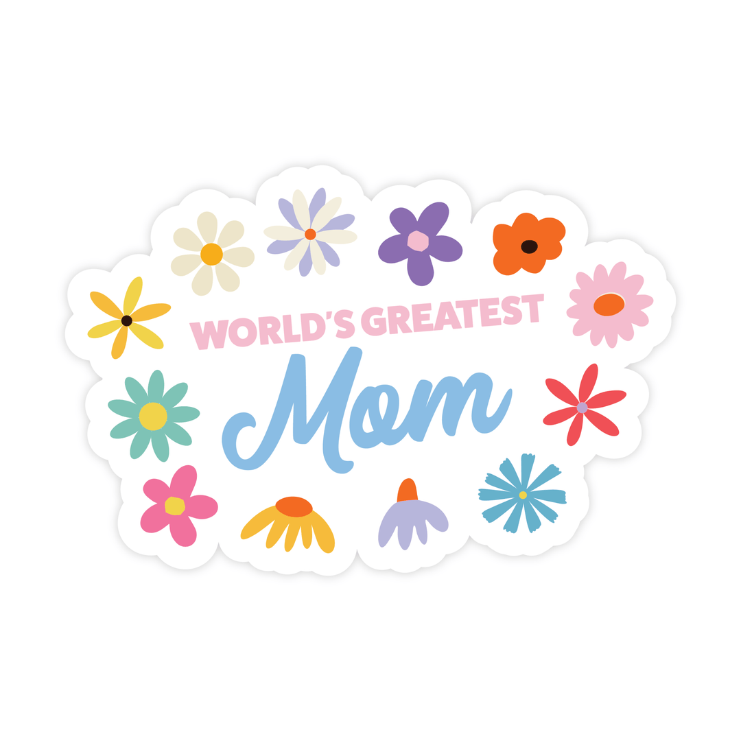 World's Greatest Mom Magnet - Pretty by Her - handmade locally in Cambridge, Ontario