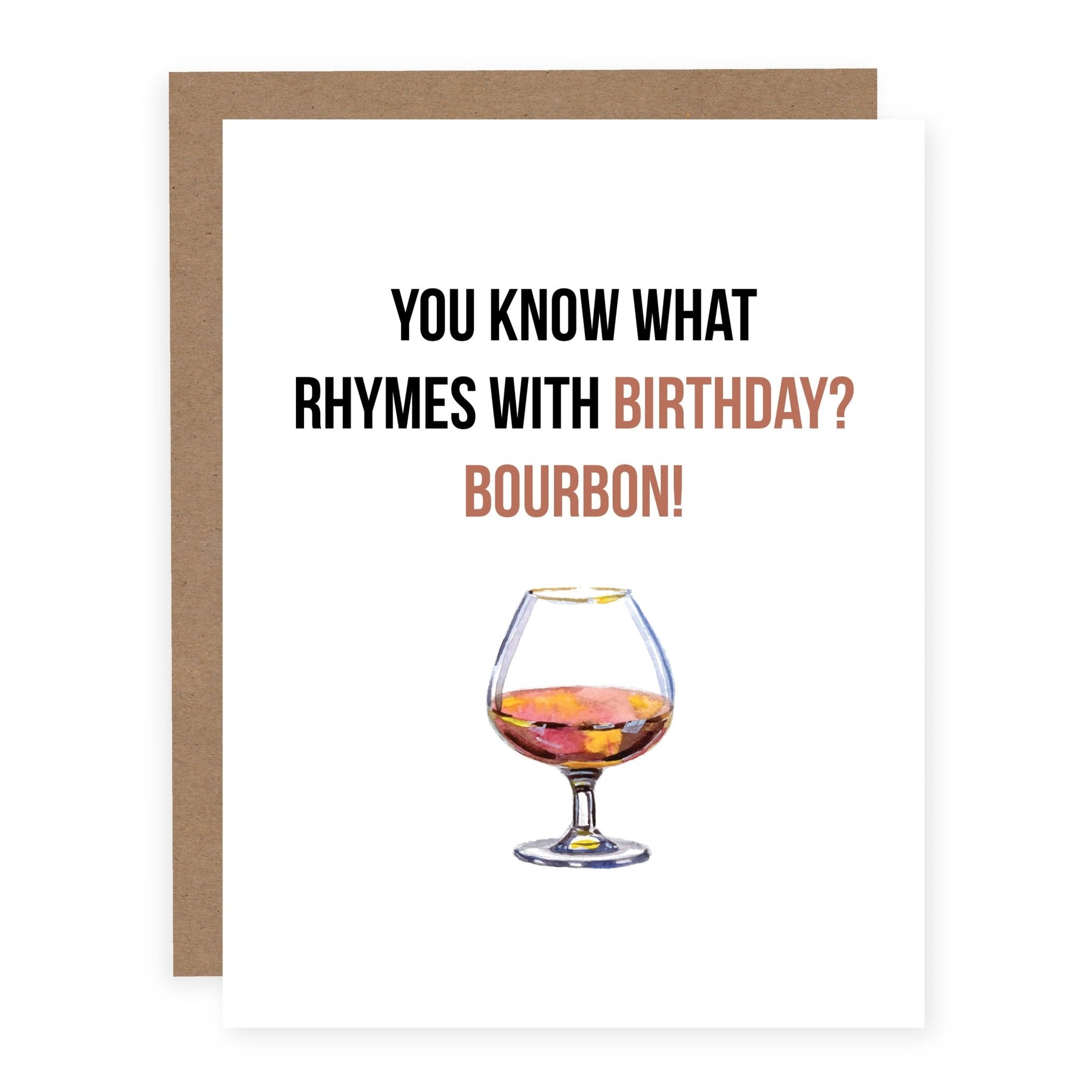 Bourbon Greeting Card Pretty by Her