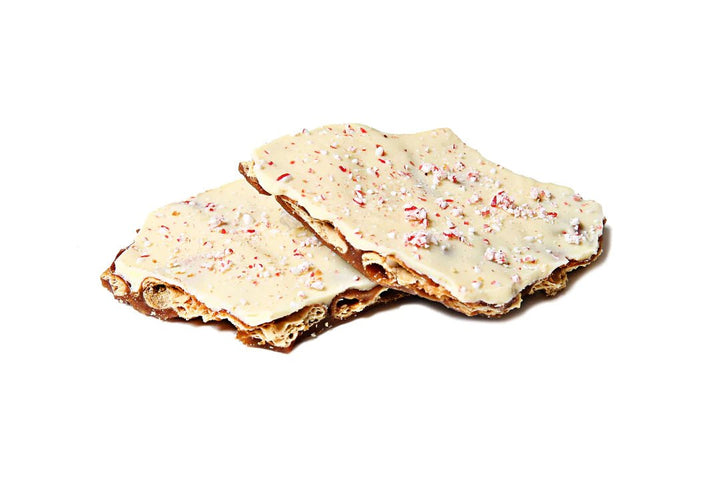 White Chocolate Peppermint Crunch 180g | Christy's Gourmet - Pretty by Her- handmade locally in Cambridge, Ontario